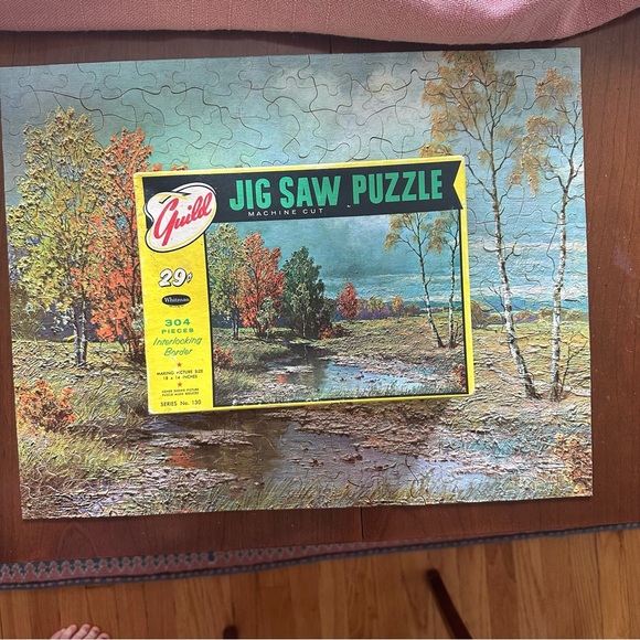 Vintage Guild Jigsaw Puzzle Machine Cut 304 Pieces .29 Cent Version Late Summer - Picture 2 of 11